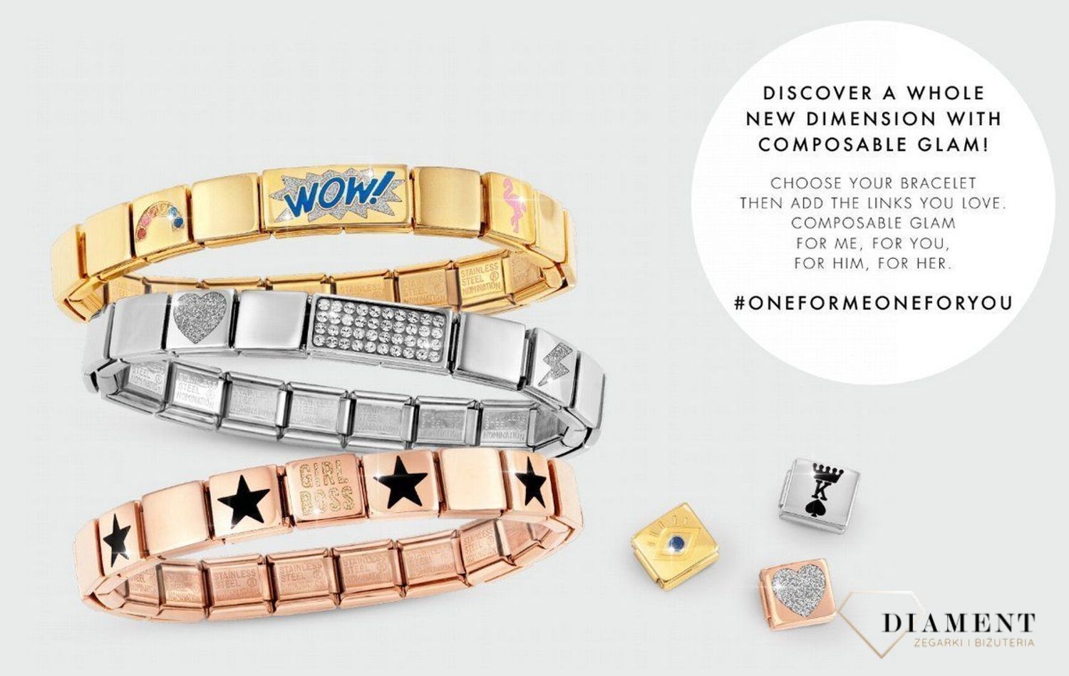 Nomination zawieszka różowe złoto 'Piramida' 230105 01 ✓ Nomination Italy ✓ Nomination baza ✓ Bransoletka Nomination ✓ Bransoletka ze stali ✓ Kurier 24h ✓ Gwarancja najniższej ceny.jpg